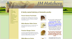 Desktop Screenshot of jmhatchery.com