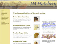 Tablet Screenshot of jmhatchery.com